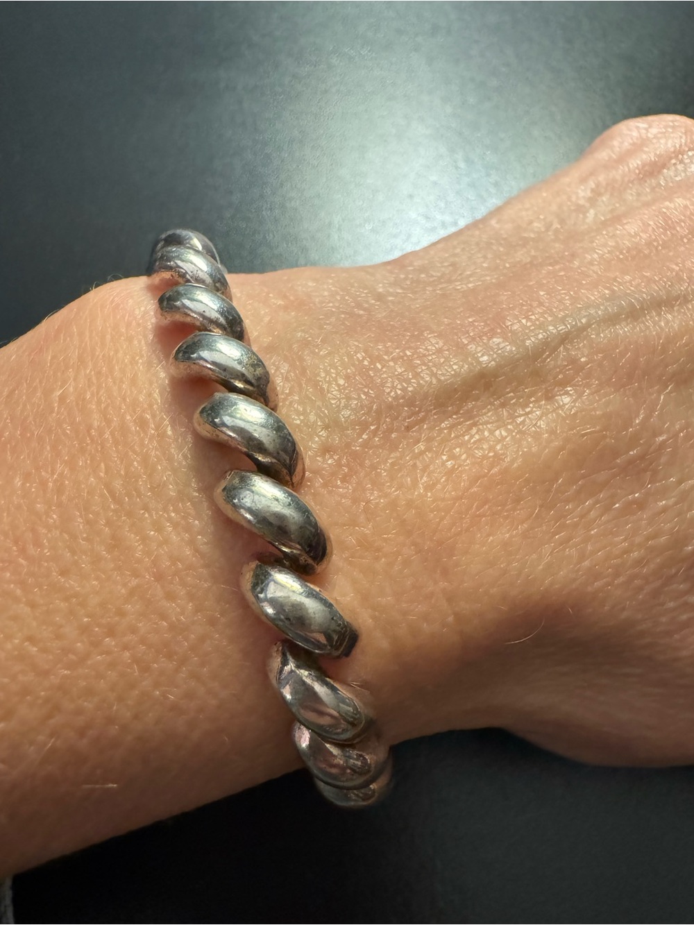 Vintage Italian 925 Sterling Silver San Marco Bracelet 7.5” - 16g